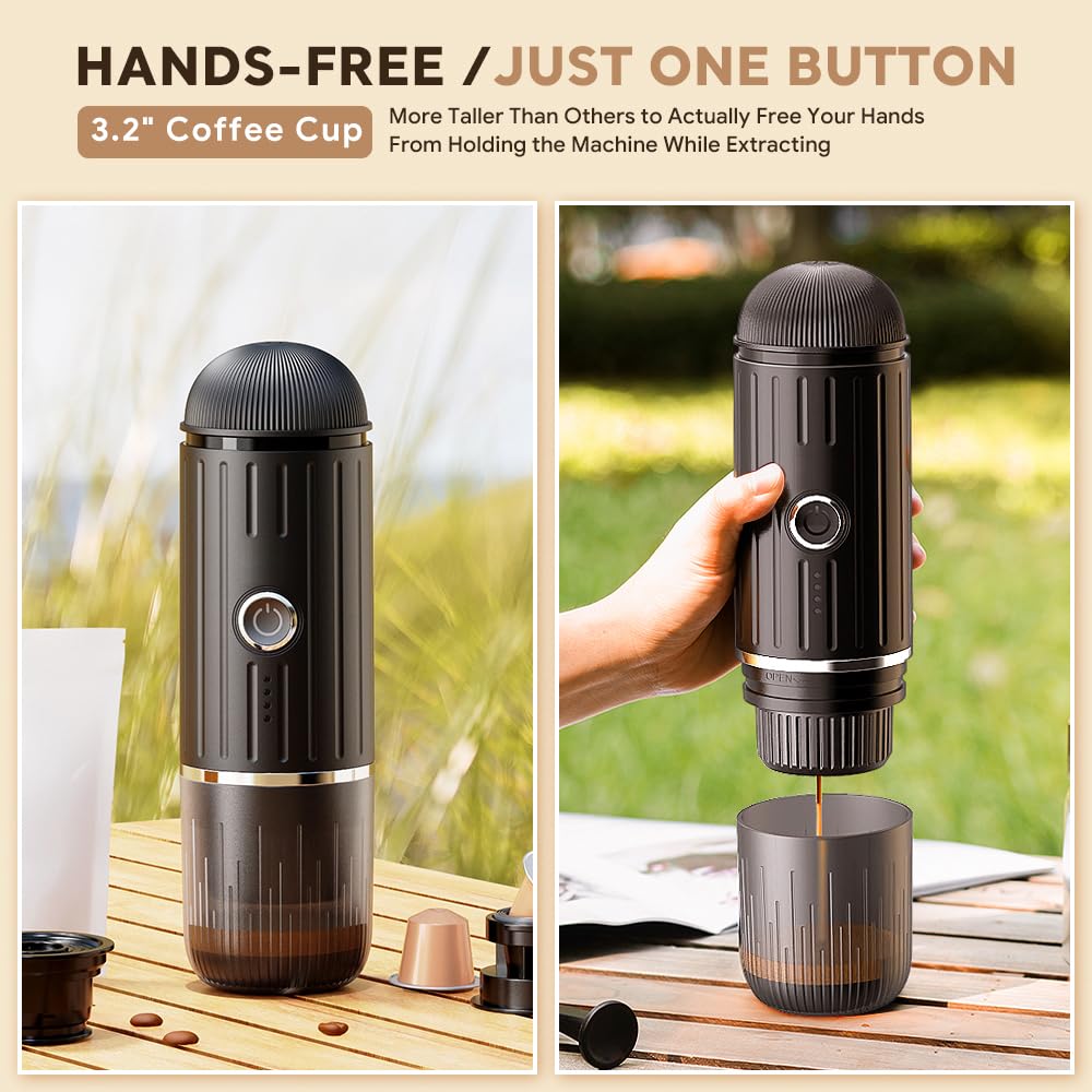 Amazon | BENFUCHEN ポータブル電動エスプレッソマシン 旅行用コーヒー